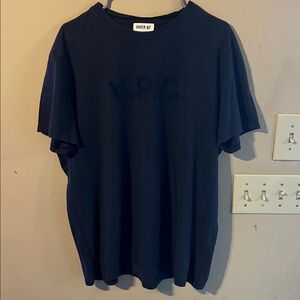 A.P.C. HIVER 87 LIMITED EDITION UPSIDE DOWN LOGO TEE SIZE XL